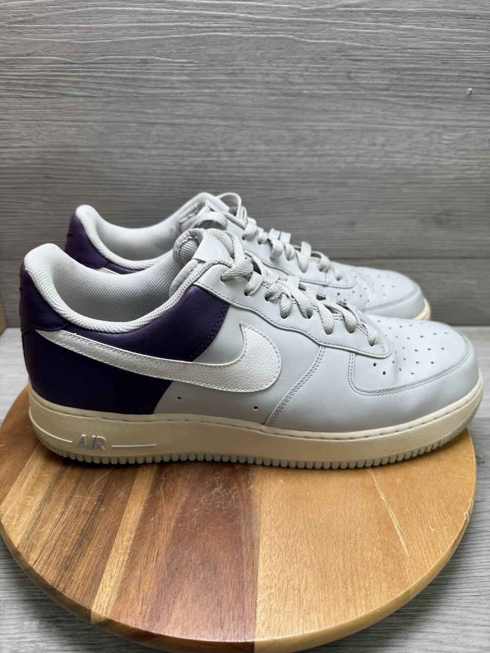 Nike Air Force One Low AF-1 '82 Gray Purple Men's Size 13 Sneaker 315122-050